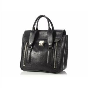 3.1 Phillip Lim Mini Pashli Satchel Bag Pouch Black Leather